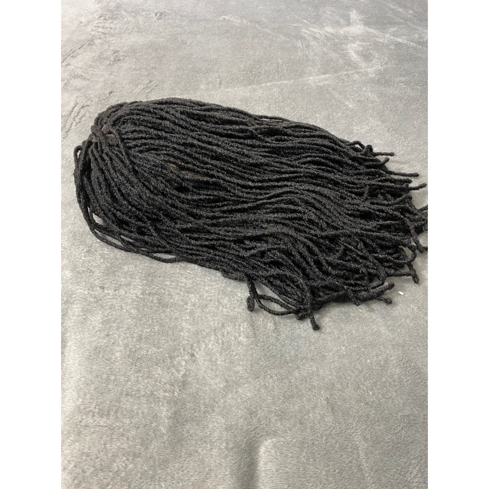 Faux Locs Wig Women Black Lace Front Braided Dreadlock Adjustable, color black